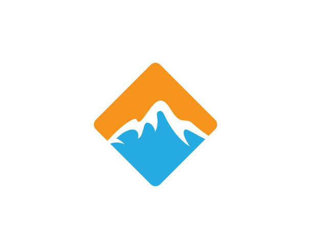 Mountain logo template vector icon illustration design - Vector, Image