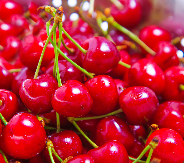 Two cherry closeup - Foto, afbeelding