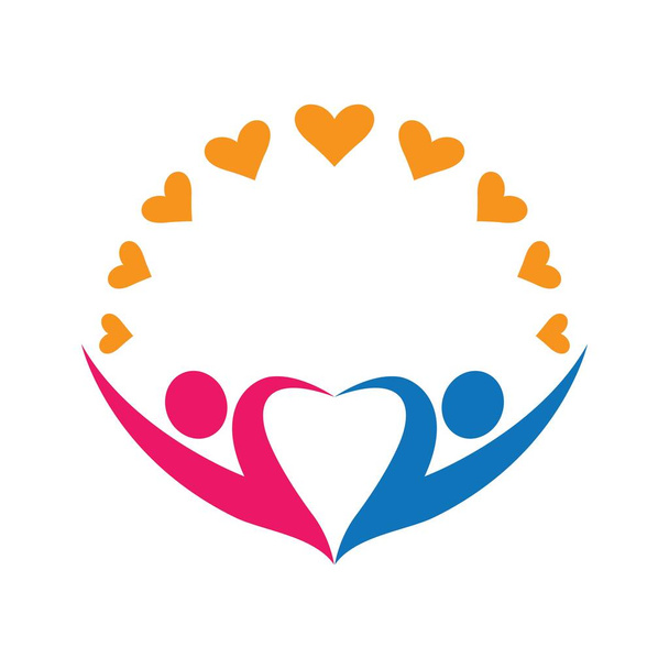 Community care logo images design illustration - Vector, Image