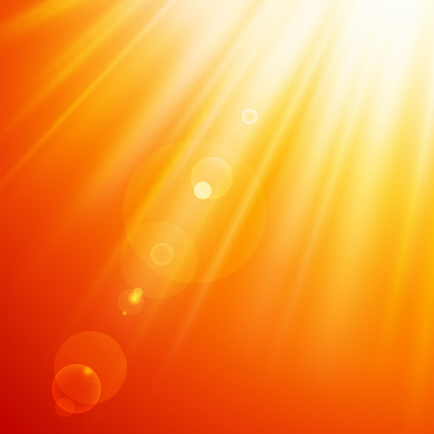 抽象的な太陽光線 - ベクター画像
