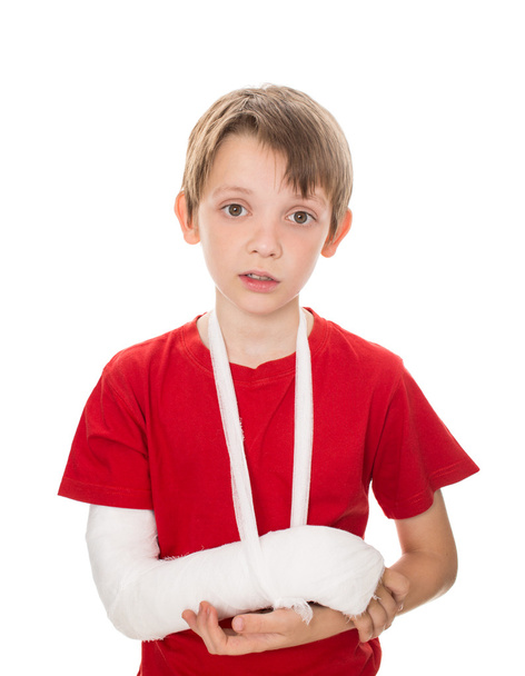  boy with a broken arm - Photo, Image