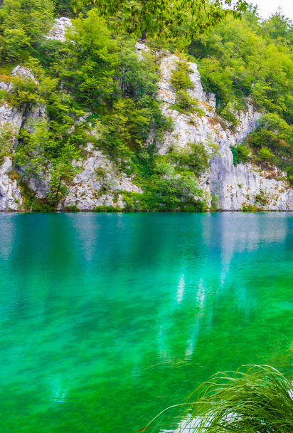 Plitvice Lakes National Park Croatia turquoise water landscape Europe's Best Destinations. - Foto, Imagem