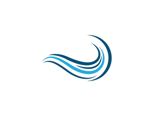 Water Wave logo vector pictogram illustratie ontwerp - Vector, afbeelding
