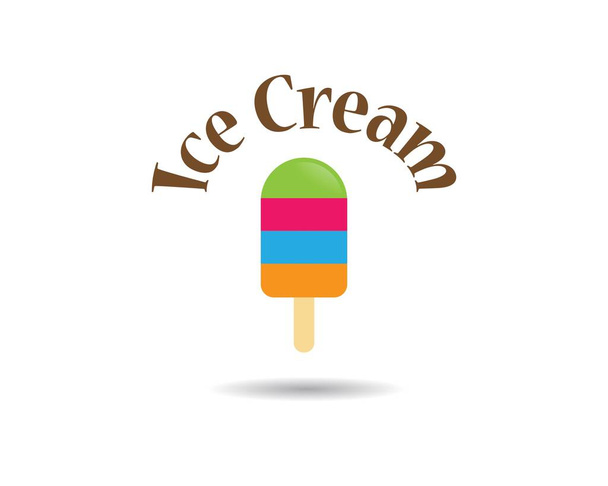 Ice cream vektor ikona ilustrace design - Vektor, obrázek