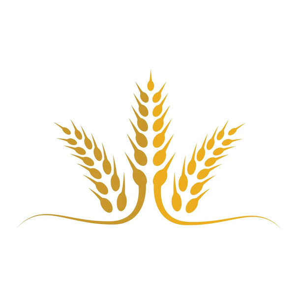 Obrázek s logem pšenice ilustrační design - Vektor, obrázek