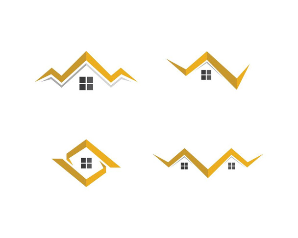 Immobilier Logo Modèle vectoriel icône illustration design - Vecteur, image