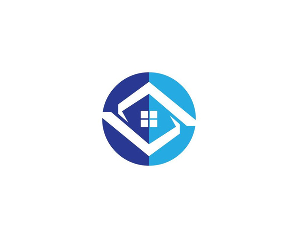 Immobilien Logo Vorlage Vektor Symbol Illustration Design - Vektor, Bild