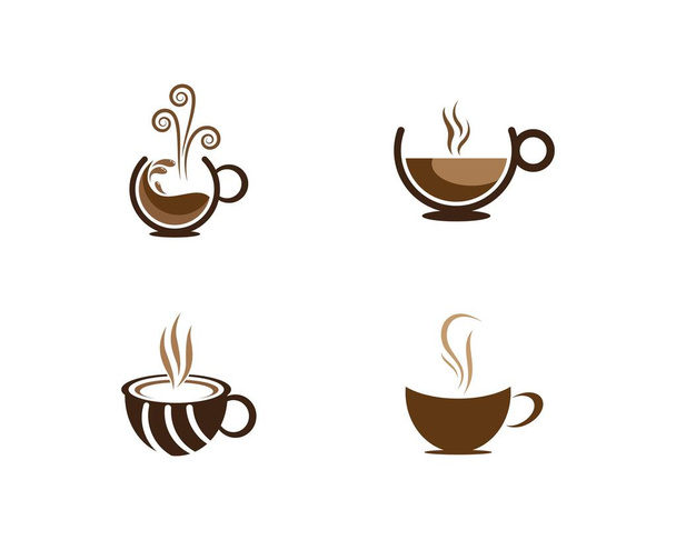 Coffee cup logo template vector icon design - Vector, Image