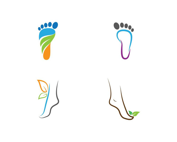 Icône vectorielle de logo de thérapeute de pied - Vecteur, image