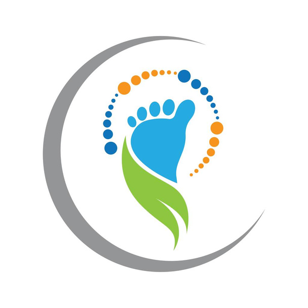 cuidado del pie logo imágenes ilustración diseño - Vector, imagen
