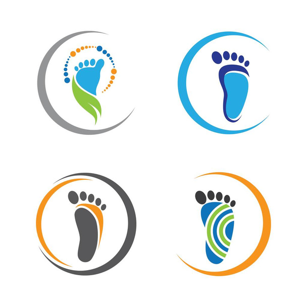 Уход за ногами логотип изображения иллюстрация дизайн - Вектор,изображение