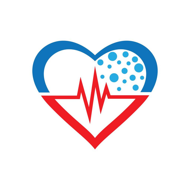 Ιατρική φροντίδα λογότυπο εικόνες εικονογράφηση σχεδιασμό - Διάνυσμα, εικόνα