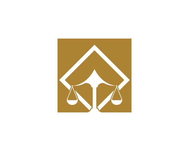 法律事務所のアイコンロゴデザインベクトル - ベクター画像