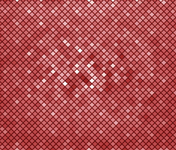 Triángulos geométricos abstractos en un cuadrado fondos de color rojo brillante, ilustración - Foto, imagen