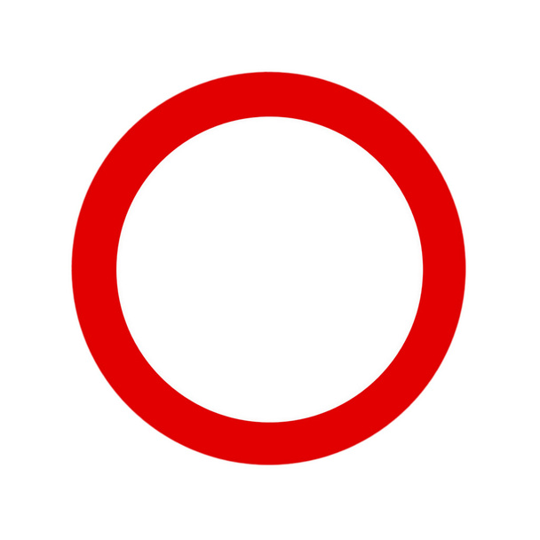 Rode abstracte cirkel op witte achtergrond - Foto, afbeelding