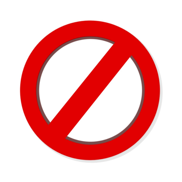 Не червоний знак попередження ізольовано на білому тлі
 - Фото, зображення