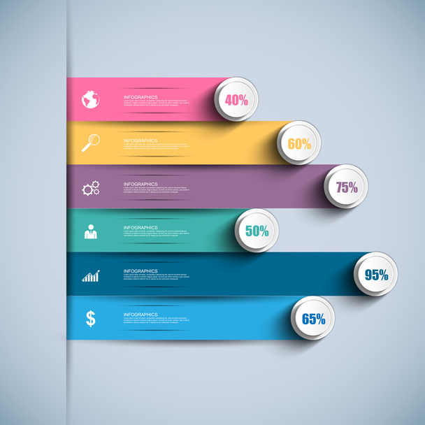 πρότυπο σχεδίασης διάνυσμα infographics - Διάνυσμα, εικόνα