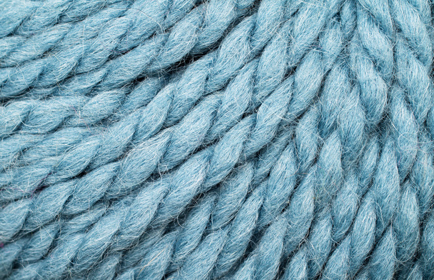 Blue Yarn Close Up - Photo, Image