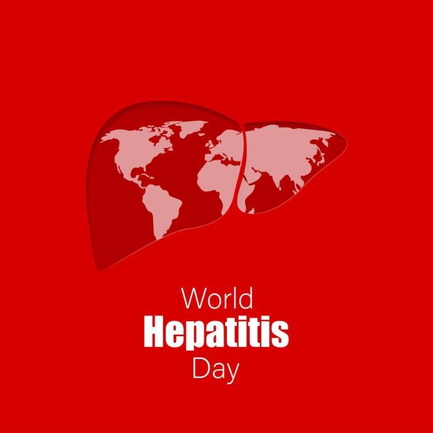 ilustración vectorial para el día de la hepatitis - Vector, imagen