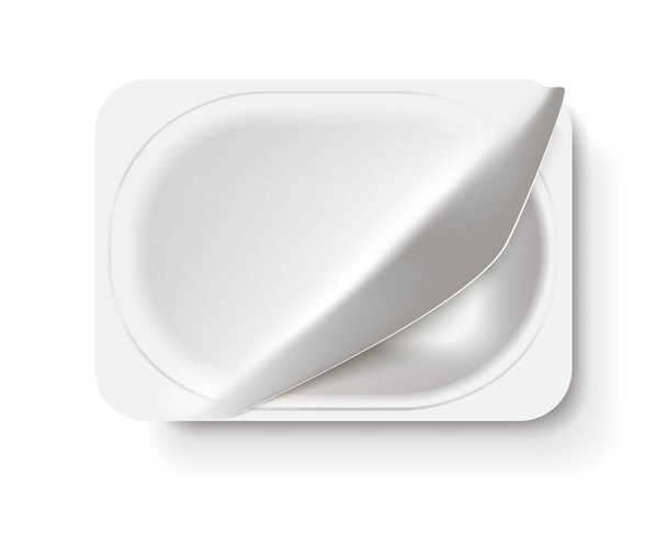 Yogurt packaging top view vector eps realistic 5 - Vektori, kuva
