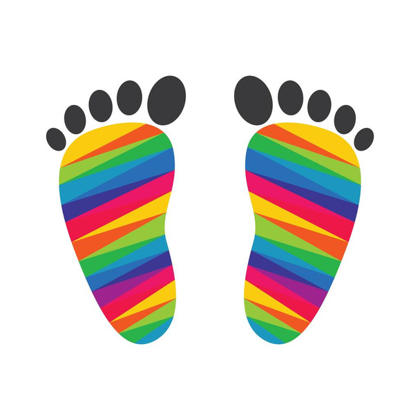 Fußpflege Logo Bilder Illustration Design - Vektor, Bild