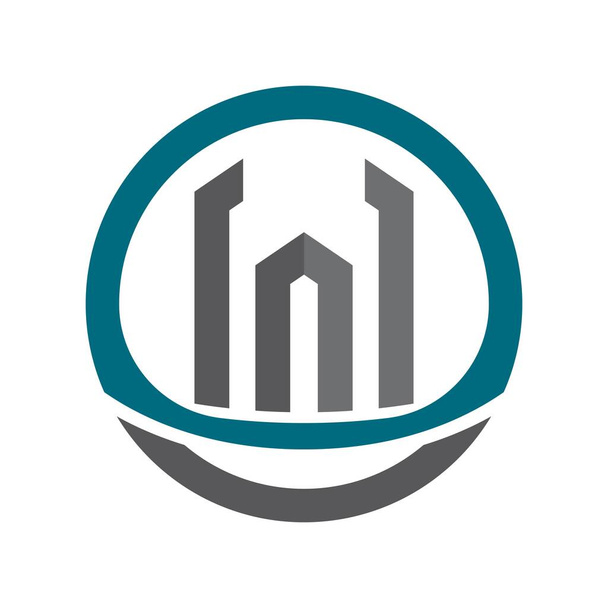 Imobiliário logotipo imagens ilustração design - Vetor, Imagem