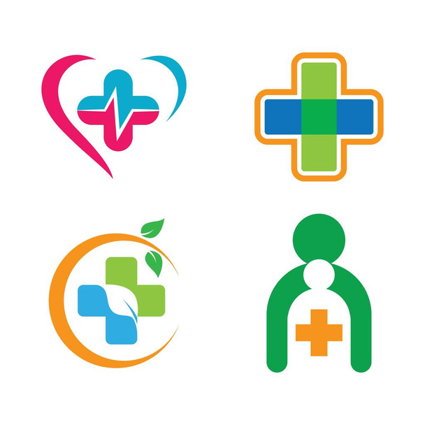 Дизайн ілюстрації зображень логотипу медичної допомоги
 - Вектор, зображення
