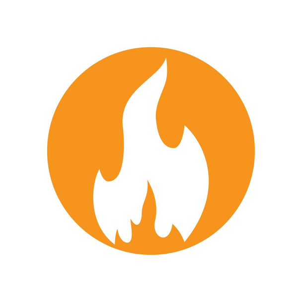 Logo resimlerini ateşle tasarımı - Vektör, Görsel