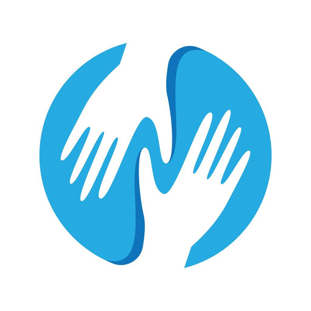 Diseño de ilustración de imágenes de logotipo de mano - Vector, Imagen