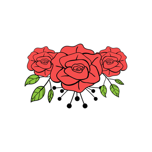 Rose icon design template vector illustration - Διάνυσμα, εικόνα