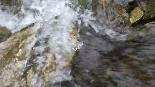 L'acqua che cade sulle rocce di montagna - Filmati, video