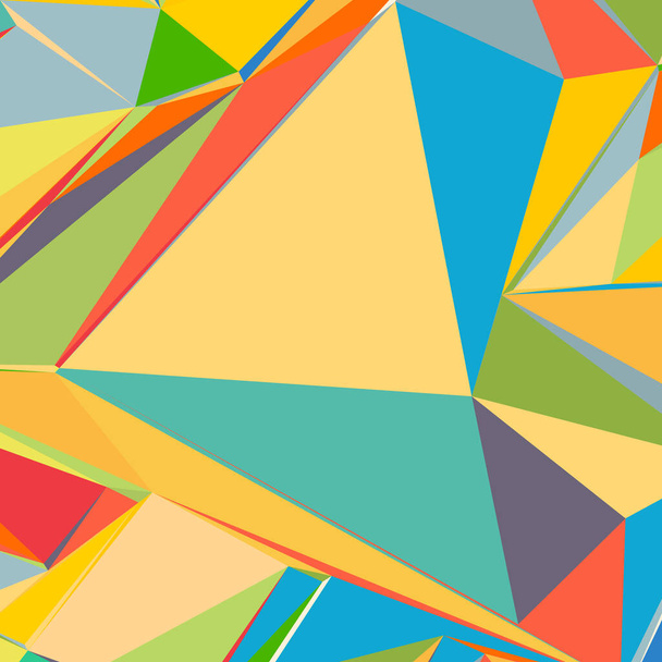 Abstract background with colorful triangles for magazines, booklets or mobile phone lock screen - Vector, Imagen