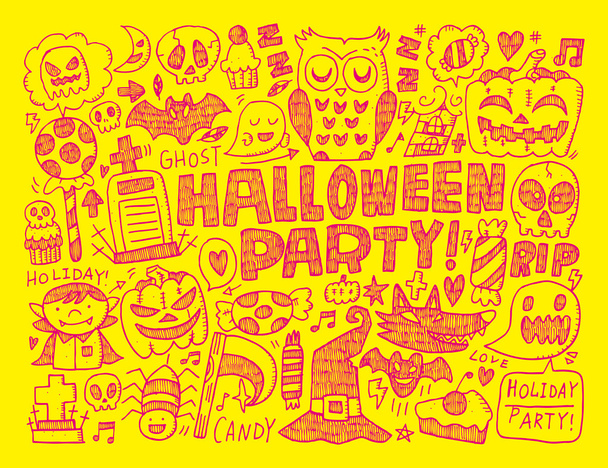 Halloween holiday background - Vector, Image