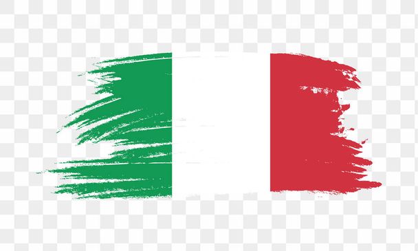 Bandera de Italia, Bandera nacional de Italia, Bandera de Italia en el modo de proporción de color estándar RGB. ilustración vectorial - Vector, Imagen