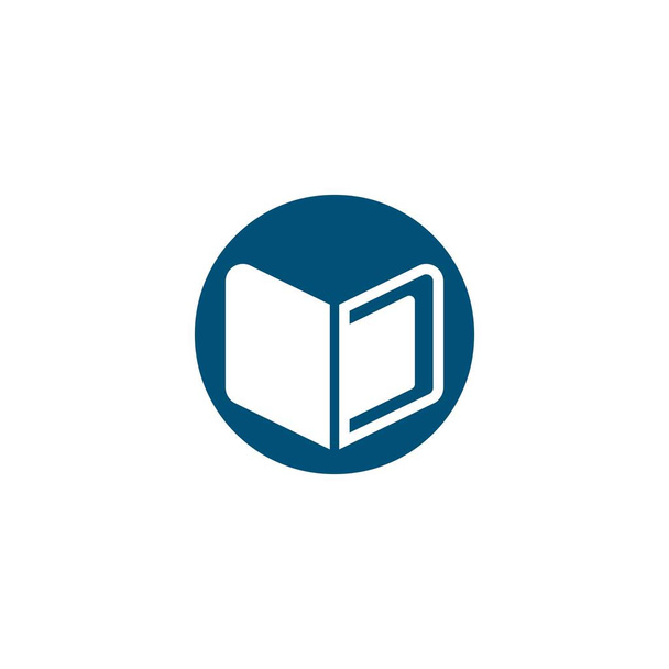 Дизайн векторной иконки логотипа книги - Вектор,изображение