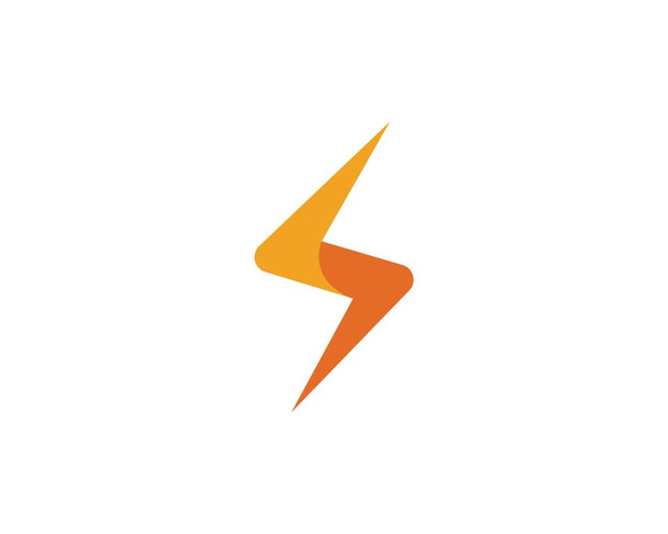 Flash Thunderbolt Template Vektor Icon Illustration Design - Vektor, Bild