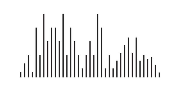 Хвилі еквалайзера ізольовані на фоні. EQ Векторні ілюстрації
. - Вектор, зображення