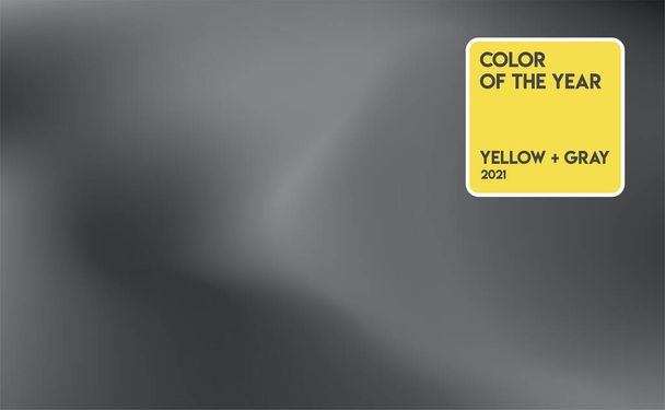 Échantillon de couleur jaune et gris. Vecteur. - Vecteur, image