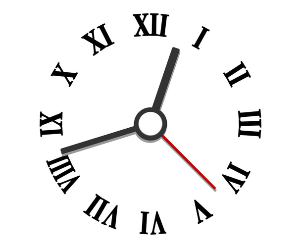 Manos y numerales elementos de reloj
 - Vector, Imagen