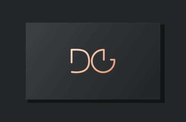 Анотація розкішної початкової літери логотипу DG. Цей логотип поєднується з абстрактним шрифтом у творчому порядку. Він буде підходити для того, для якої компанії або назви бренду розпочати ці початкові
. - Вектор, зображення