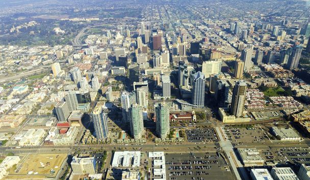 Luchtfoto van downtown san diego - Foto, afbeelding