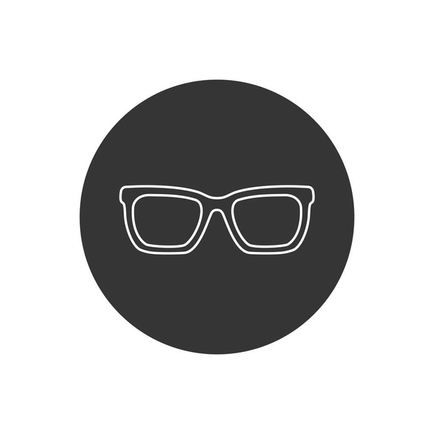 Glasses line icon vector. Stylish Eyeglasses - Vector, Image