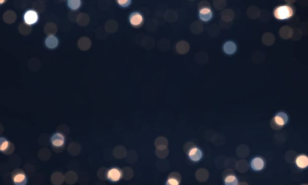 Сяючий синій фон з барвистими вогнями боке
 - Фото, зображення