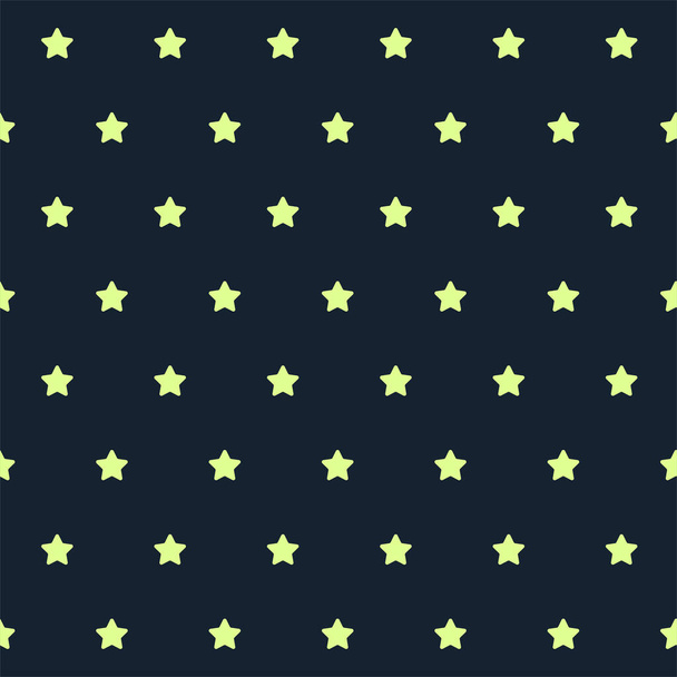 fondo cuadrado sin costuras con patrón de estrella en la noche - Vector, imagen