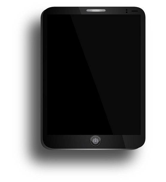 Tableta de negocio negro - Vector, Imagen