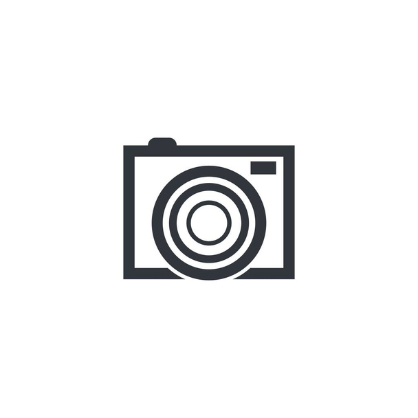Значок вектора шаблона логотипа камеры - Вектор,изображение