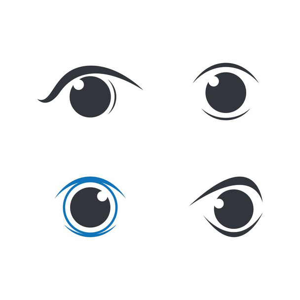 Göz logosu vektör resimleme tasarımı - Vektör, Görsel
