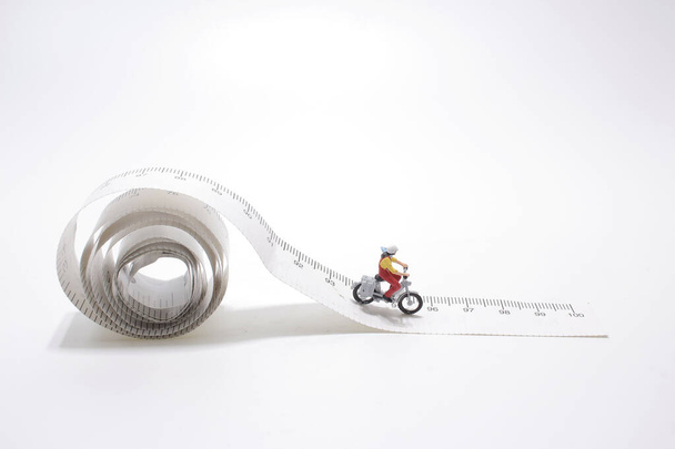 moto Bike závody na malé páskové opatření - Fotografie, Obrázek