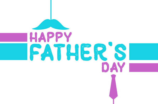 fondo de letras del día del padre feliz, diseño de tipografía del día del padre - Foto, Imagen
