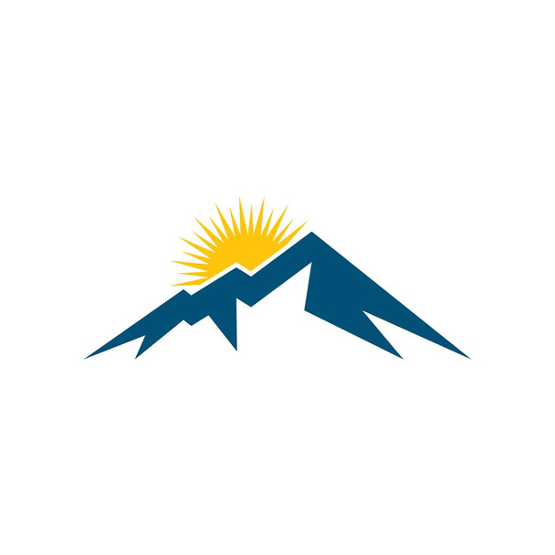 Mountain logo vector icon illustration design - Vector, Image
